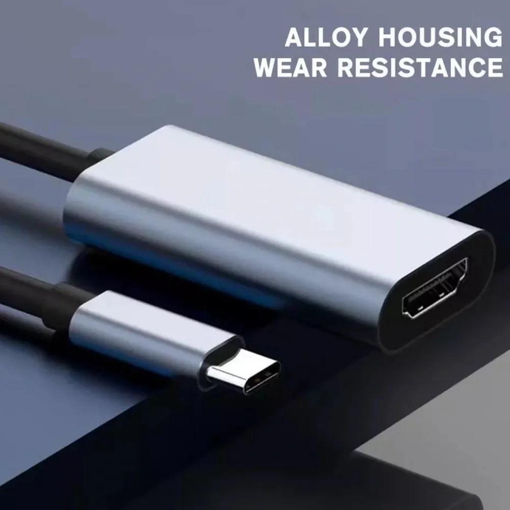USB Type C to HDMI Adapter USB 3.1 Cable For MHL Android Phone Tablet Black New.